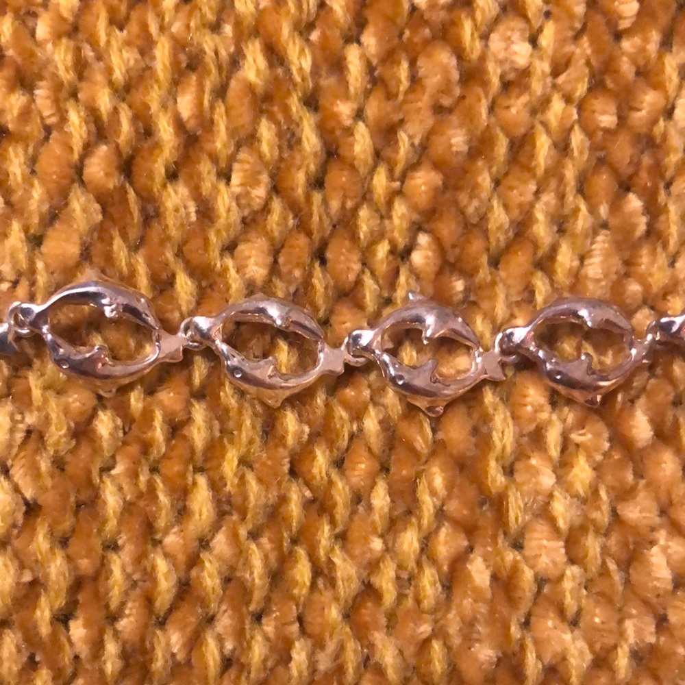 Sterling 925 silver dolphin bracelet